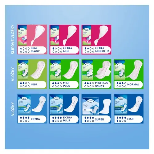 TENA Lady Slim Extra 1+50% NAVÍC—30ks