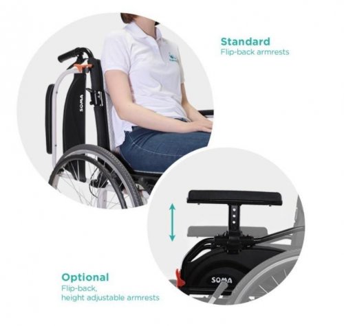 Základní mechanický vozík AGILE—Šířka sedačky 41cm