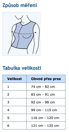 Vesta bez rukávů Cicatrex vesta 3424—Velikost 3