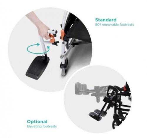 Základní mechanický vozík AGILE—Šířka sedačky 46cm