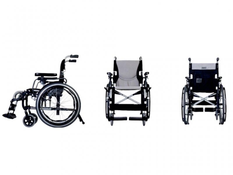 Odlehčený mechanický vozík ERGO 305—Šířka sedačky 46cm