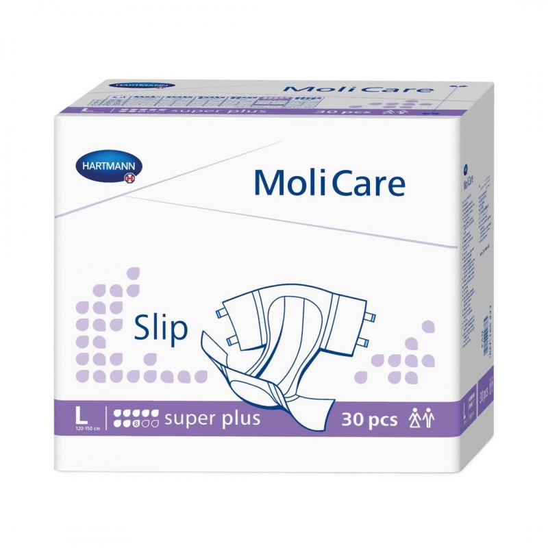 MoliCare Slip 8 kapek L—Zalepovací kalhotky, boky 120-150cm, savost 3020ml, 30ks