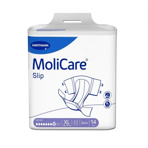 MoliCare Slip 8 kapek XL—Zalepovací kalhotky, boky 150-175cm, savost 3568ml, 14ks