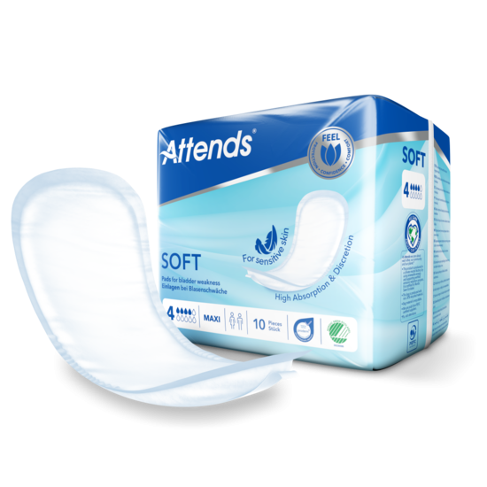 Attends Soft MAXI 4—Anatomicky tvarované pleny 10ks
