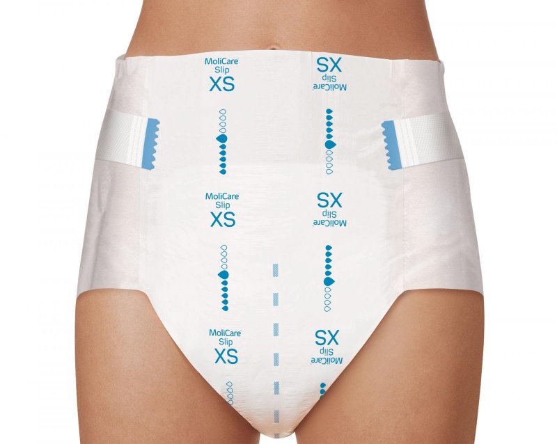 MoliCare Slip 6 kapek XS—Zalepovací kalhotky, boky 40-70cm, savost 1367ml, 30ks