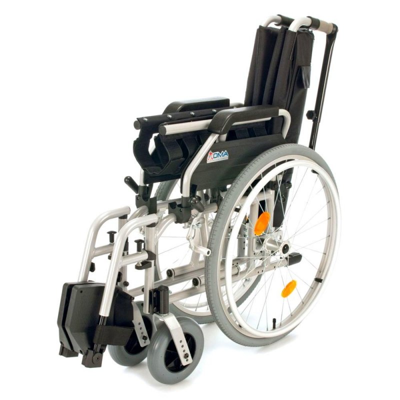 Invalidní vozík odlehčený s brzdami 318-23—Šířka sedu 46cm