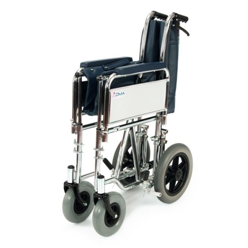 Transportní invalidní vozík zesílený 238-23—Šířka sedu 51cm