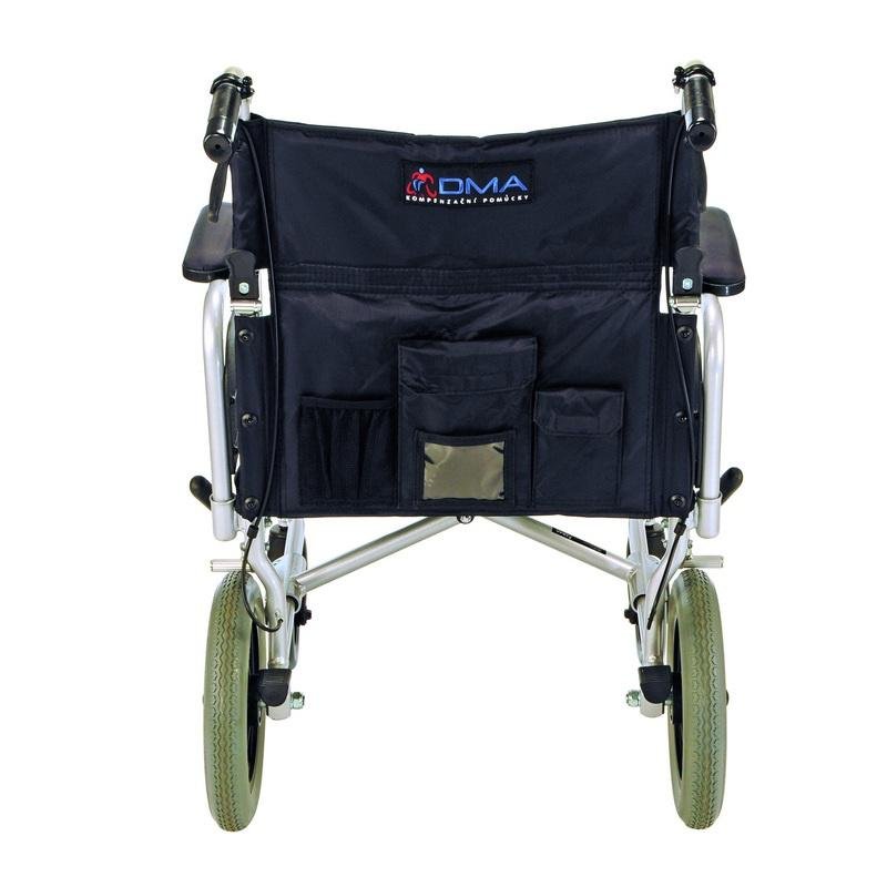 Transportní invalidní vozík 378-23—Šířka sedu 46cm