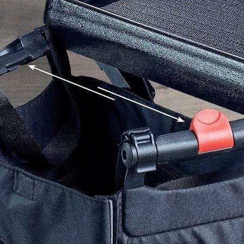 Čtyřkolové chodítko Meyra SERVER HD—Skládací, barva šedá