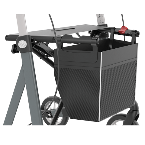 Čtyřkolové chodítko Meyra SERVER HD—Skládací, barva šedá