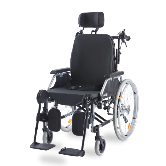 Polohovací invalidní vozík Eurochair2 Polaro 2.845—Šířka sedáku 43cm