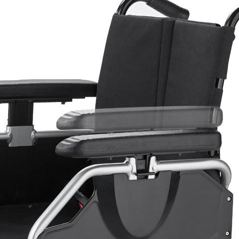 Invalidní vozík Meyra Eurochair 2 2.850 HD—S nosností do 300kg, šířka sedu 70, 75, 80 cm