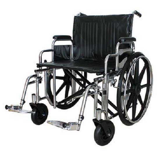 Invalidní vozík Meyra REHAB B-4200 XXL—S nosností do 200kg, šířka sedu 56cm