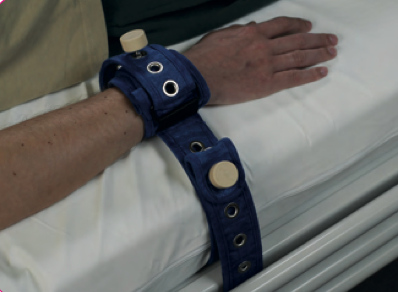 Sada k fixaci zápěstí se 4 magnetickými zámky—Obvod zápěstí 14 - 22cm, 1 pár