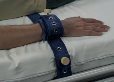 Sada k fixaci zápěstí se 4 magnetickými zámky—Bezpečnostní, obvod zápěstí 14 - 22cm, 1 pár