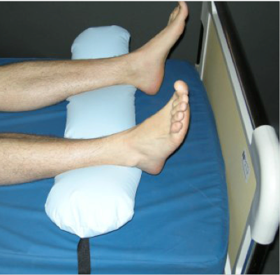 Podložka pod paty s upevňením na lůžko—PUR