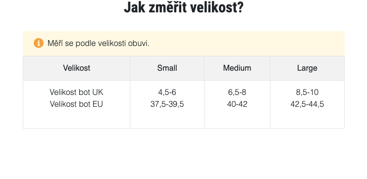 Ortéza VELOCITY MS - Pravá—Velikost L