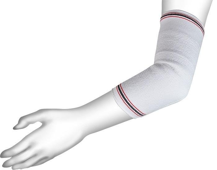 Loketní bandáž Sportfix—Barva bílá, velikost XL