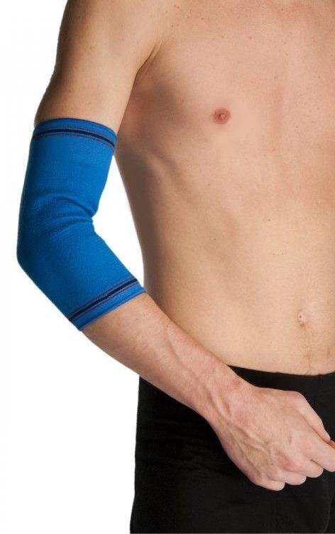 Loketní bandáž Sportfix—Barva modrá, velikost S