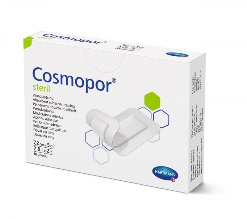 Cosmopor Steril 7,2 x 5 cm—50ks