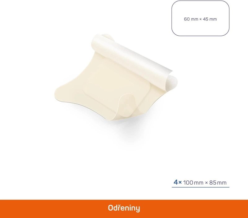 Cosmos Abrasions náplast na odřeniny 100 × 85 mm—4ks