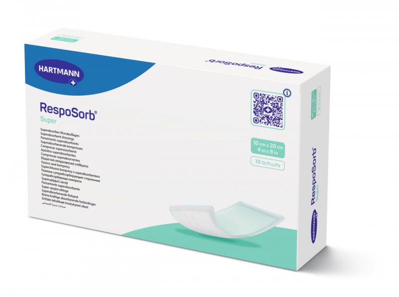 Savé sterilní krytí Resposorb Super—10x10 cm, 10ks