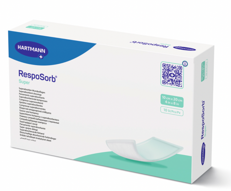 Savé sterilní krytí Resposorb Super—10x20 cm, 10ks