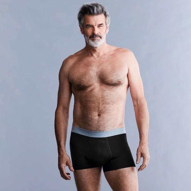 TENA Men Washable Underware Black M—Boxerky absorbční natahovaní, 1ks
