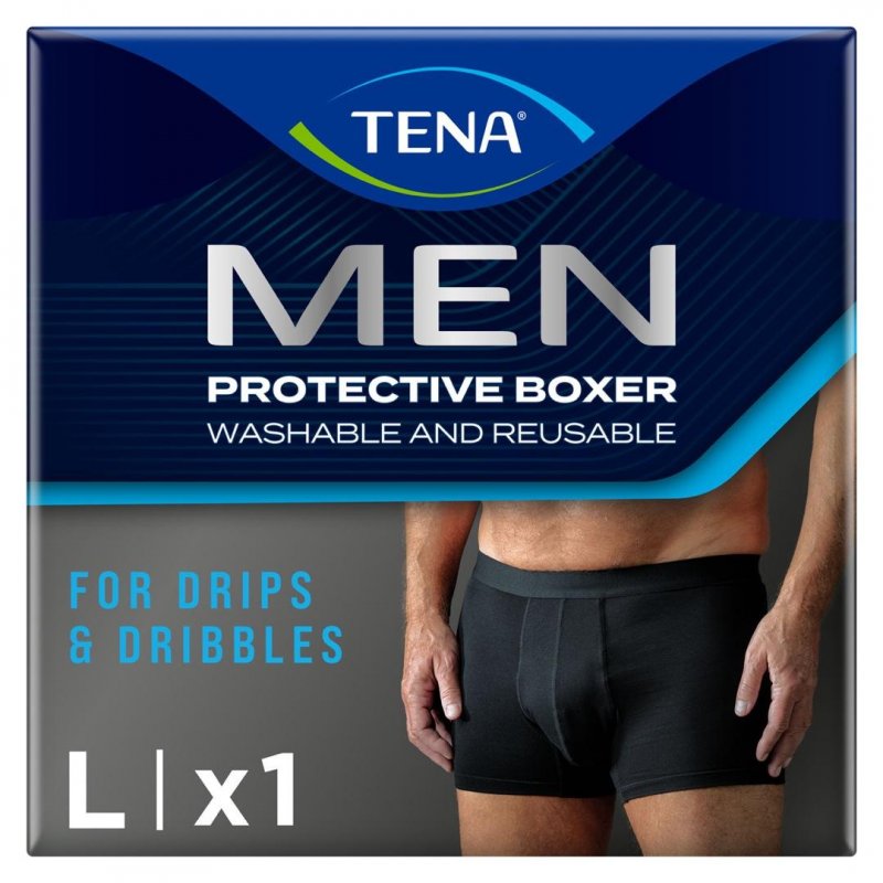 TENA Men Protective Boxer Black L—Boxerky absorbční natahovaní, 1ks