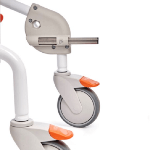 Polohovací křeslo Etac Swift Mobil Tilt 2 XL—Polohovatelné sprchové a toaletní křeslo