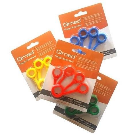 Posilovač prstů Qmed—zelená - střední zátěž