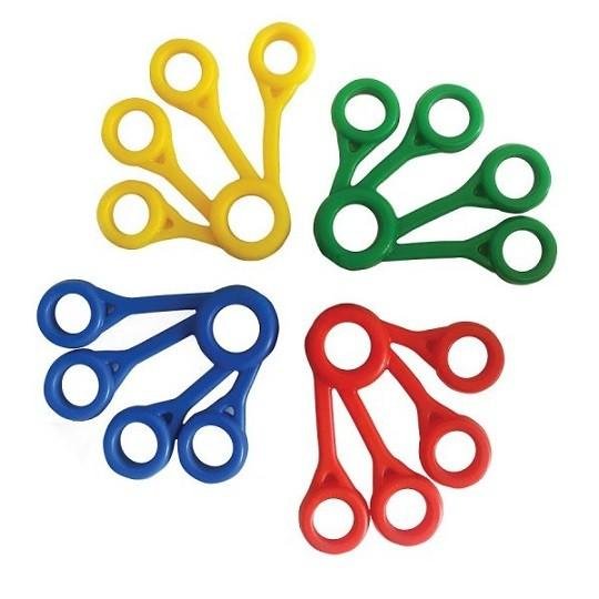 Posilovač prstů Qmed—modrá - velmi silná zátěž