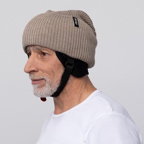 Ochranná přilba Ribcap Lenny—Velikost L, barva hnědá