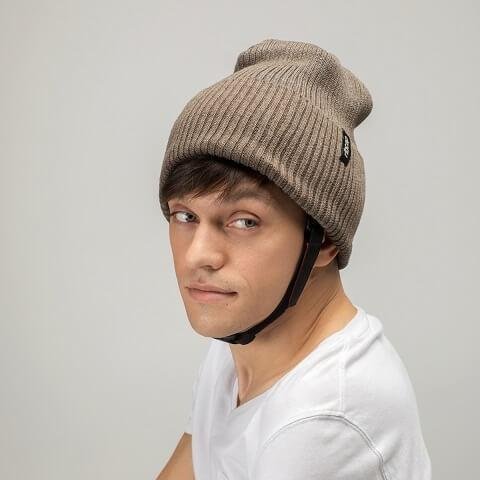 Ochranná přilba Ribcap Iggy—Velikost L, hnědá barva