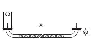 Nerezová rovná madla DuBaSafe 5179—110cm