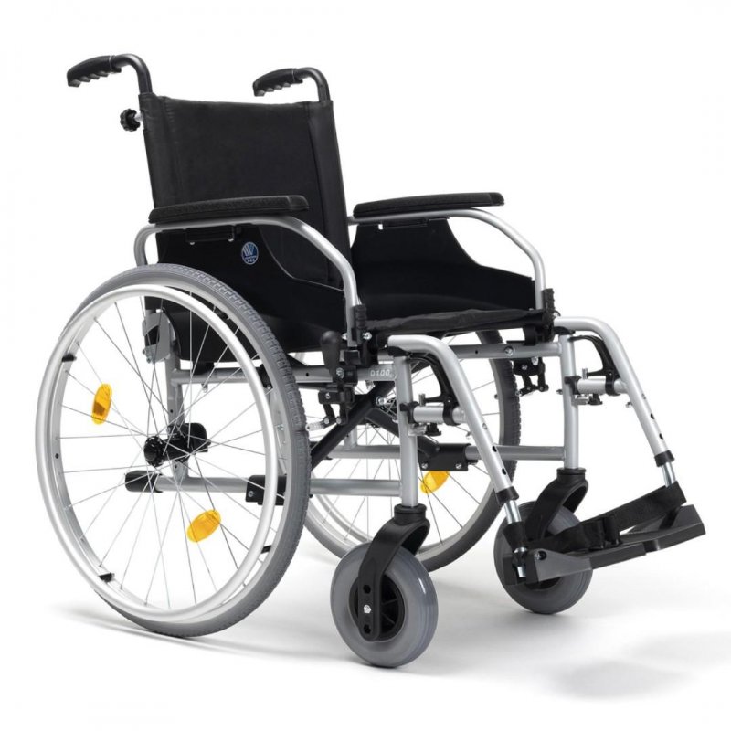 Vozík mechanický D100—Šířka sedu 48 cm