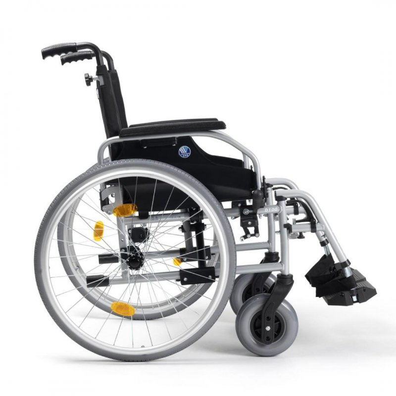 Vozík mechanický D100—Šířka sedu 52 cm
