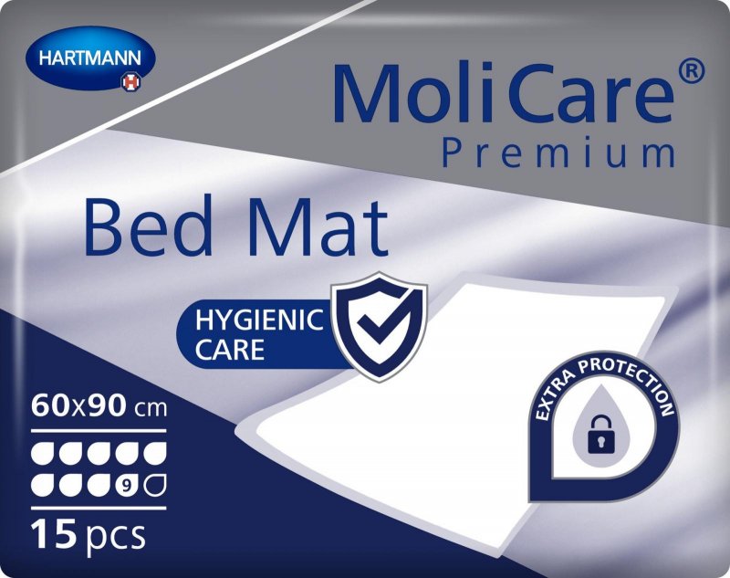 MoliCare Bed Mat 9 kapek 60x90cm—Podložka absorpční 30 ks