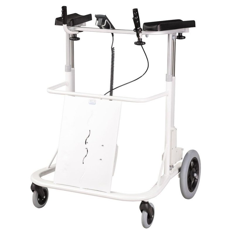 Chodítko s elektrickým zdvihem 208 EL WHD OUTDOOR—S polstrovanými předloketními opěrami