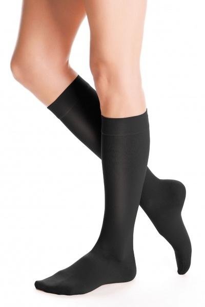 Lýtkové punčochy MAXIS BRILLANT (II.KT)—Velikost 8, barva černá, délka krátká, se špicí