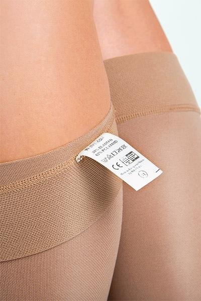 Lýtkové punčochy MAXIS BRILLANT (II.KT)—Velikost 1, barva bronz, délka krátká, se špicí