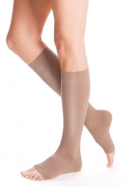 Lýtkové punčochy MAXIS BRILLANT (II.KT)—Velikost 7, barva bronz, délka krátká, bez špice