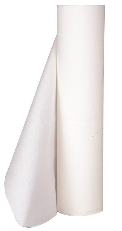 Abena Papír na vyšetřovací stoly - perforovaný—bílý, 2-vrstvý, 50 cmx50 m/role, perforace každých 36 cm