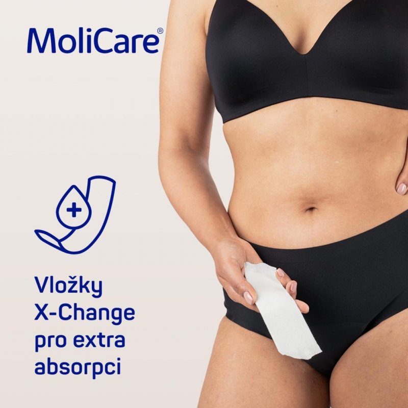 MoliCare lady absorpční spodní prádlo M 1 ks—+ vložky X-Change 5 ks