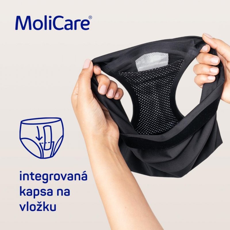 MoliCare lady absorpční spodní prádlo M 1 ks—+ vložky X-Change 5 ks