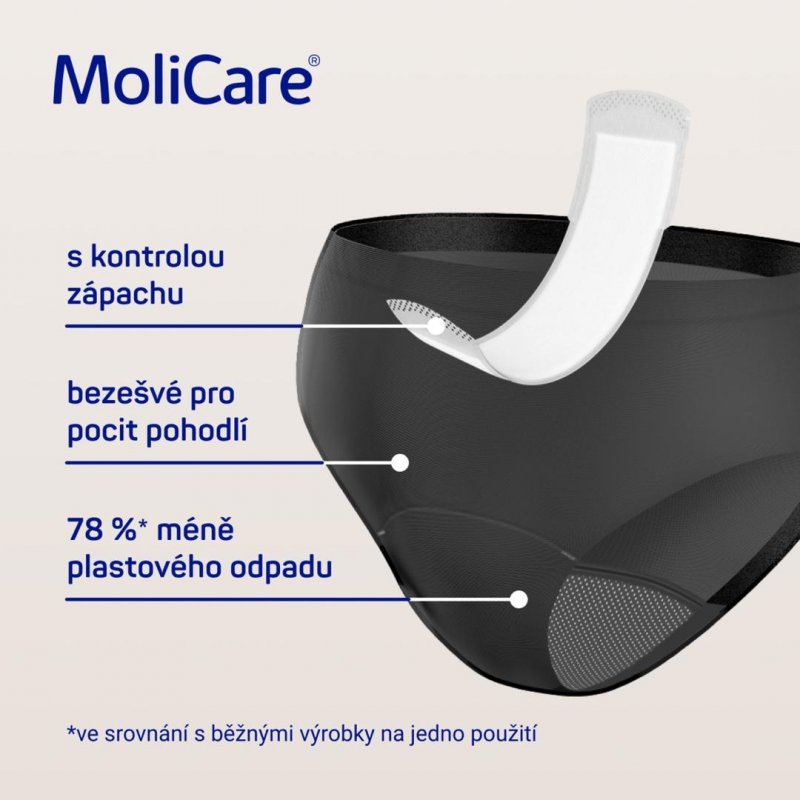 MoliCare lady absorpční spodní prádlo M 1 ks—+ vložky X-Change 5 ks