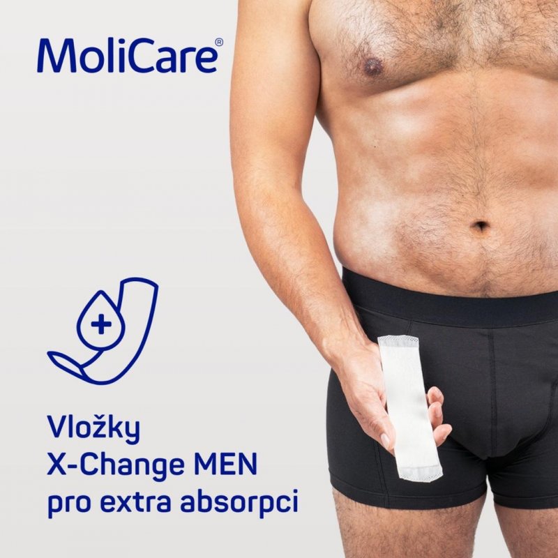 MoliCare MEN absorpční spodní prádlo M 1ks—+ vložky X-Change 5 ks?