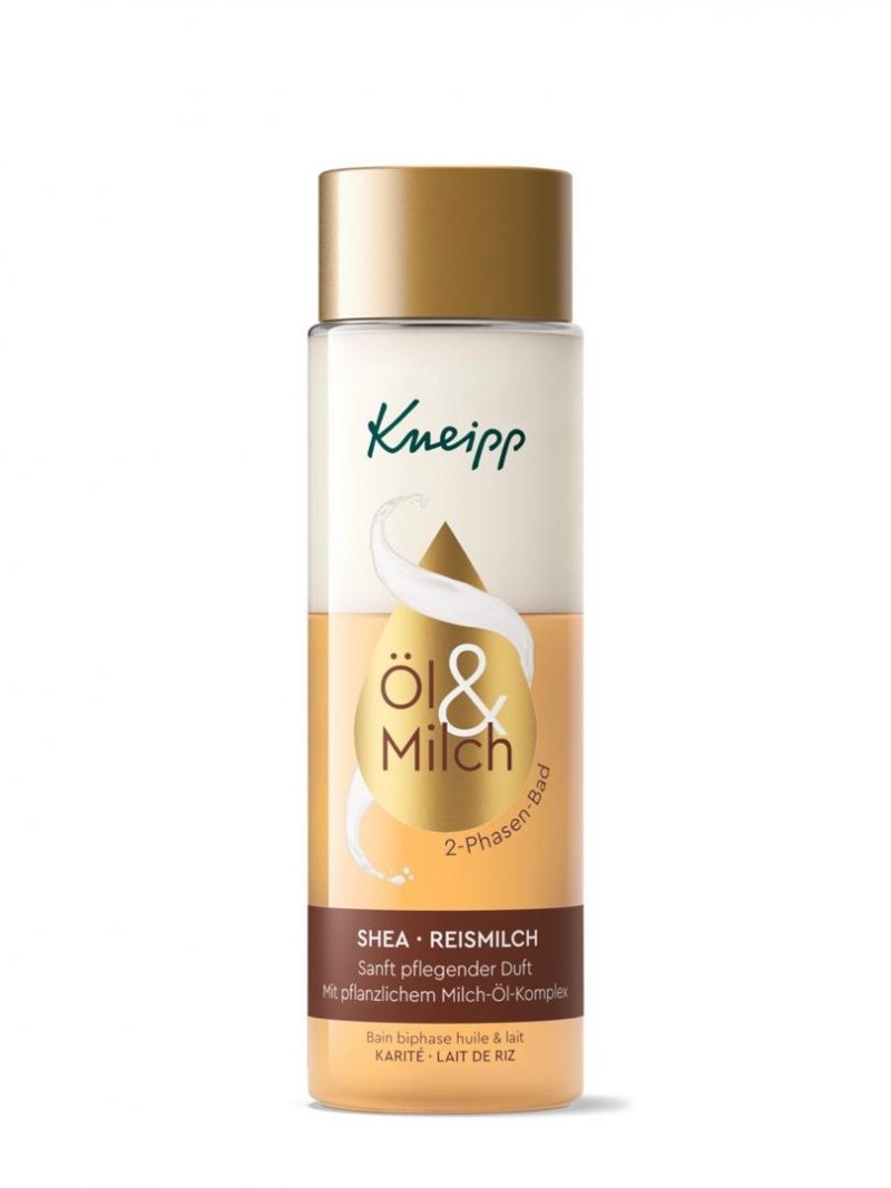 Kneipp dvoufázový koupelový olej—Bambucké máslo & Rýžové mléko, 250ml