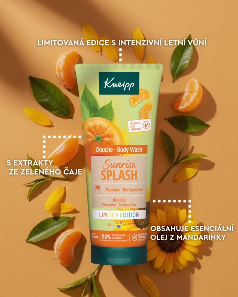 Kneipp sprchový gel Sunrise Splash—200 ml