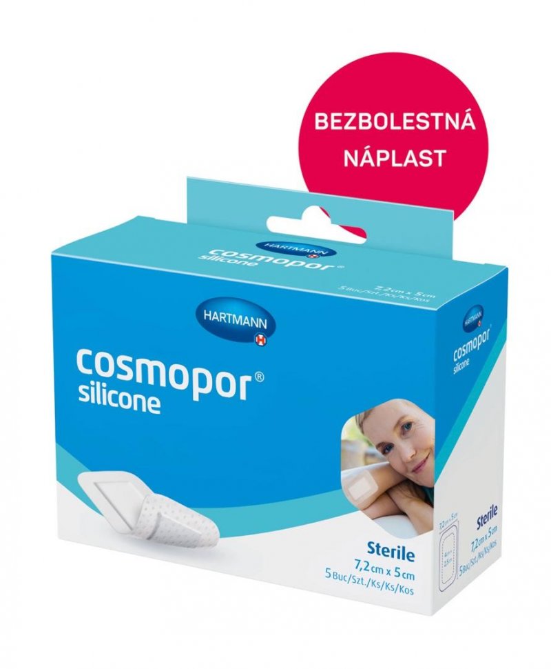 Cosmopor Silicone—7,2 x 5 cm, 5ks